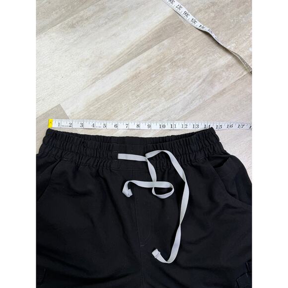 Figs High Waisted Dowa Scrub Pants Black Size Large #1001102 - Picture 3 of 6